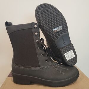 Clarks Women's Boots Carima Luna Waterproof Black 21336 US size 6.5